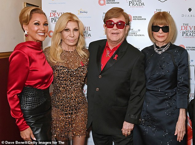 Vanessa Williams, Donatella Versace, Sir Elton John and Dame Anna Wintour