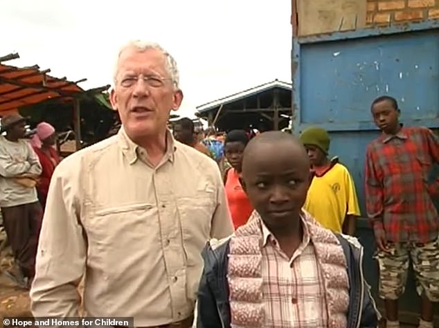 Nick Hewer, the former adviser on The Apprentice, is pictured during a visit to Rwanda for Hope and Homes for Children in 2009