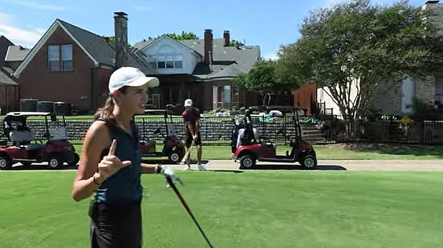 She delivered an uncanny impression of the president-elect during a golf video on her YouTube