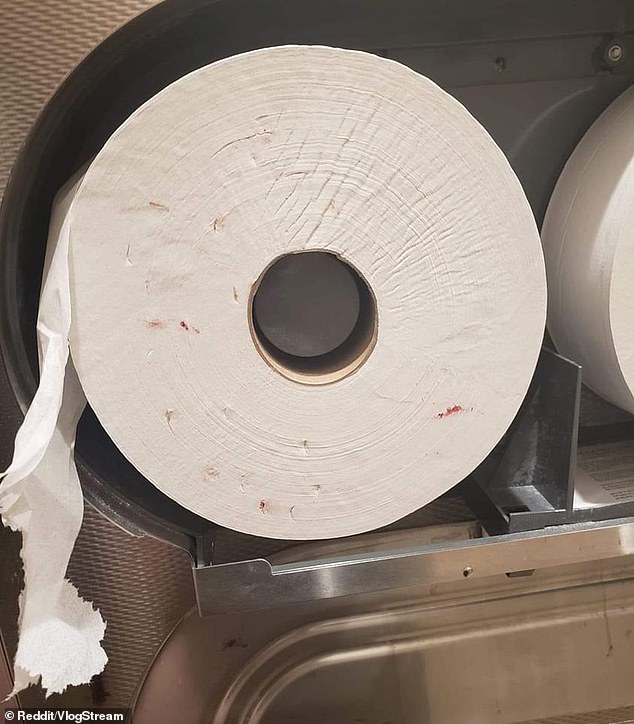 A TikTok creator known as Devan told his followers that he has seen two instances in person of blood-like spots and pin-like holes on toilet paper rolls in Walmart's public bathrooms from needles contaminating the paper