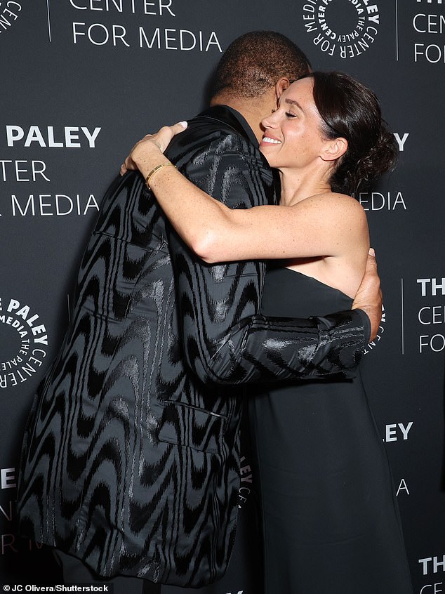 The Duchess of Sussex was clearly glad to see her long-term pal as they shared a hug at the Paley Center Fall gala in December