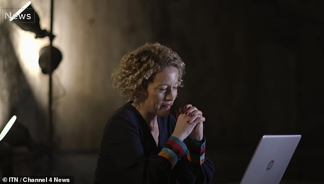 While in March last year, a Channel 4 investigation discovered more than 250 British celebrities had been victims of deepfake pornography, including newsreader Cathy Newman (pictured)