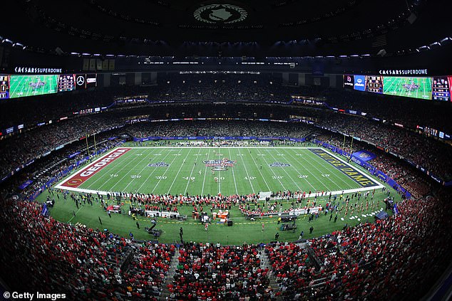 There are 165 suites stretching around the stands of Caesars Superdome in New Orleans