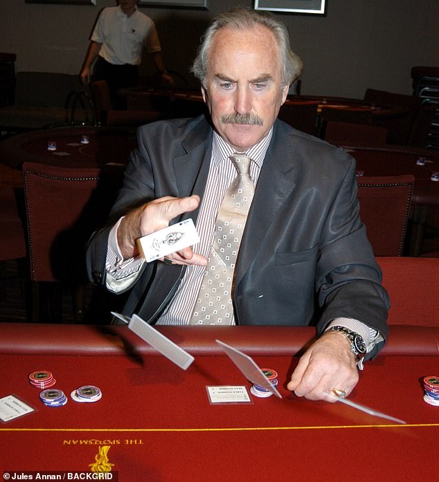 Moriarty plays poker at The Sportsman casino in London in December 2005