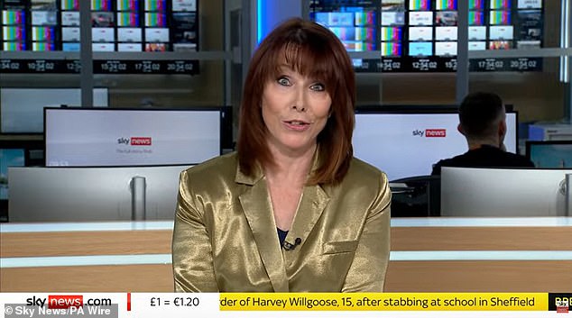 Kay unexpectedly revealed that she has presented her last Sky News Breakfast programme - and is retiring from the channel after 36 years on Wednesday