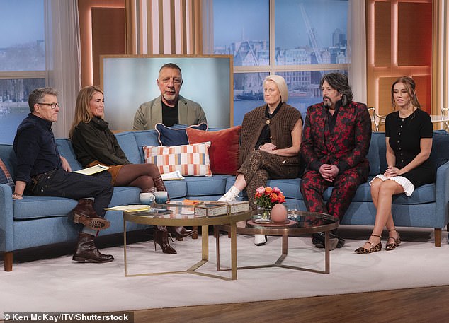 The 59-year-old appeared on the ITV show alongside Steph McGovern, Una Healy and Boris Becker