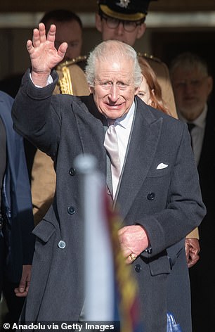 Charles appeared in high spirits as he visited the Polish community centre in London's Hammersmith