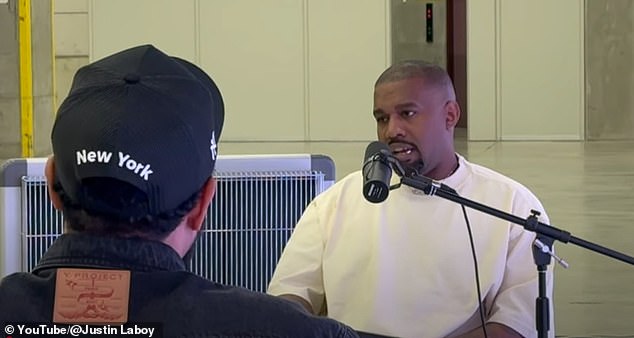 Kanye West has revealed he believes he was an 'Emperor King' in Japan in his past life on the latest episode of Justin Laboy's podcast The Download on Wednesday