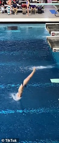 He landed seventh place in the one-meter diving event in 2019