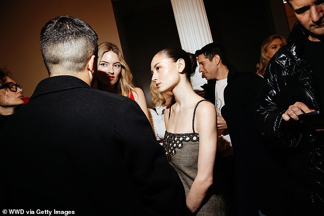 Leni was seen socialising with the guests at the glitzy affair, which celebrated Stella McCartney's collaboration with adidas on the Rasant trainer