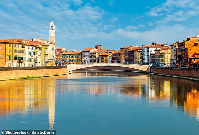 A couple flew to Pisa (above) for 12 hours because it was cheaper than a day out in London