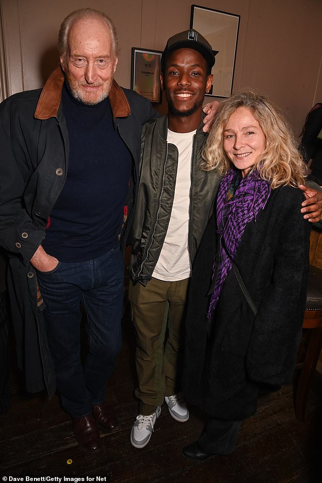 The couple mingled with a host of other celebrities including Michael Ward (centre) at the event in London which offered guests a screening of the upcoming political thriller series