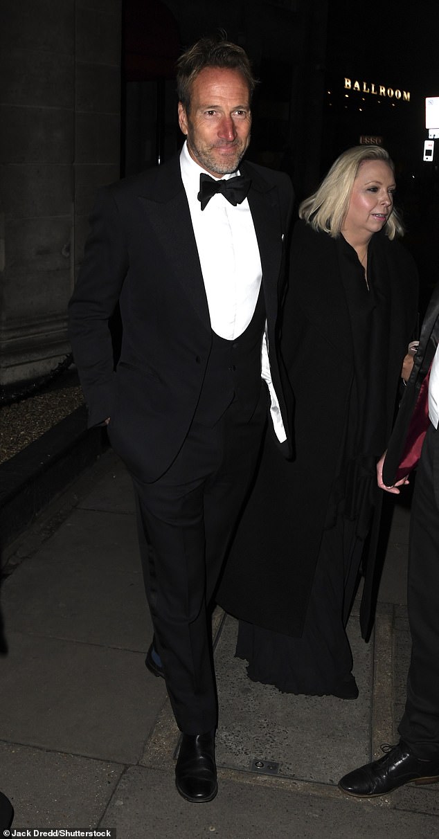 Adventurer Ben Fogle was also among the guest list and cut a sophisticated figure in a black tuxedo