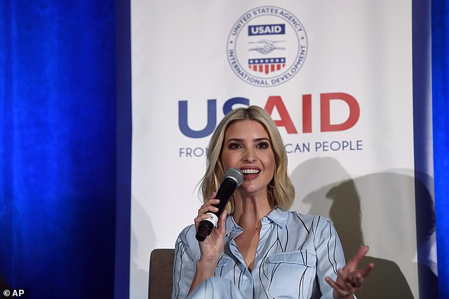 Ivanka Trump, who senior adviser to President Donald Trump in his first term, speaks during a discussion about the Women's Global Development and Prosperity Initiative in November 2019