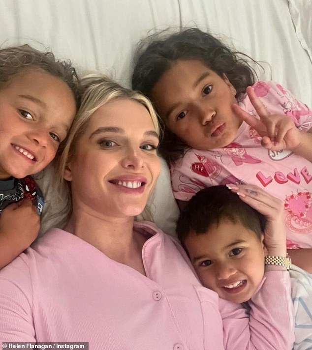 The former Coronation Street star, 34, shares kids Matilda, nine, Delilah, six, and Charlie, three, with her footballer ex Scott Sinclair