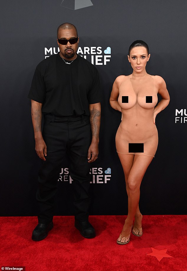 Bianca Censori 's family appear to be going into damage control following her ruthless 'naked dress' stunt at the Grammy Awards red carpet on Sunday alongside her covered-up husband Kanye West