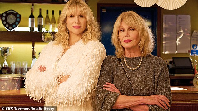 Lucy Punch (pictured, left) and Joanna Lumley (pictured, right) as Amanda and Felicity in Amandaland