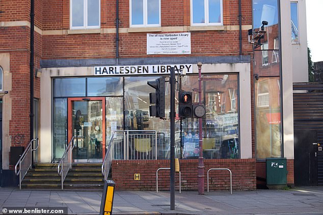 Harlesden Library. One property manager at an estate agents admitted the area 'could feel a bit edgy' and the 'opposite of posh'