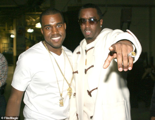 West and Combs pictured at a Power 105.1 FM event on October 27, 2005 in NYC