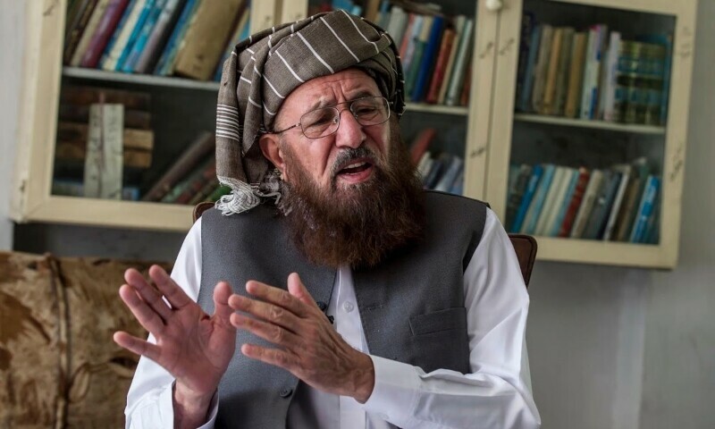 Pakistani cleric Maulana Sami-ul Haq, father of Hamidul Haq. — Reuters