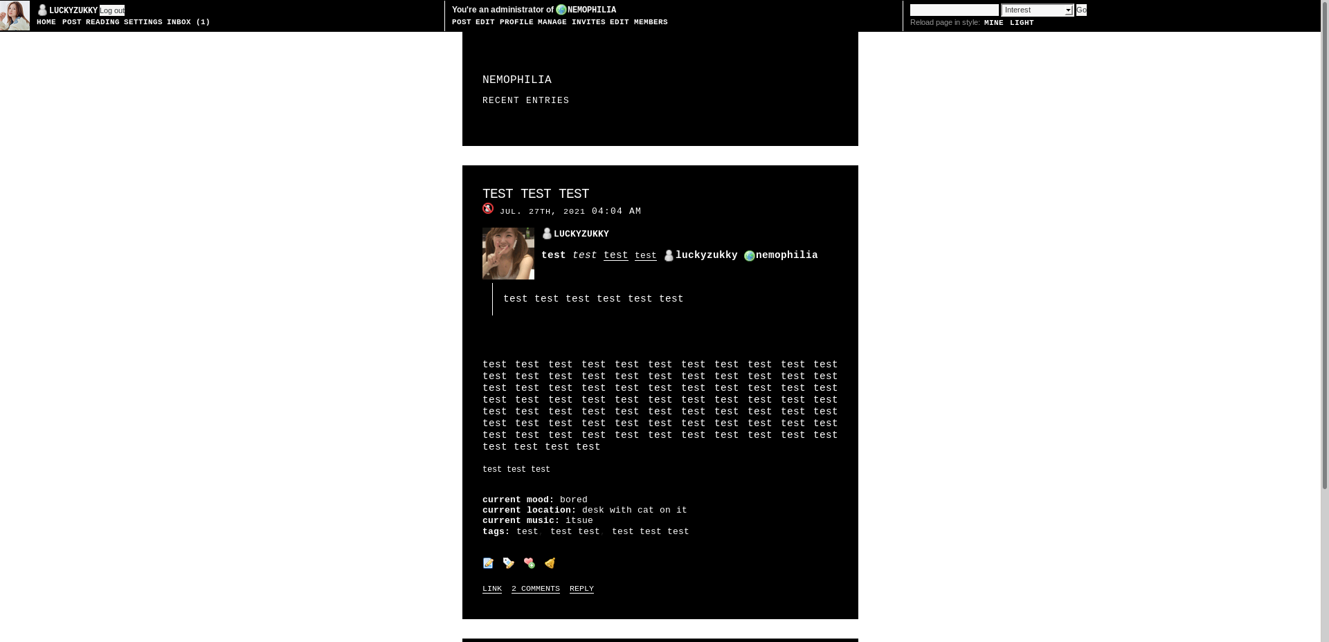 preview of my layout 'thursday-variant'
