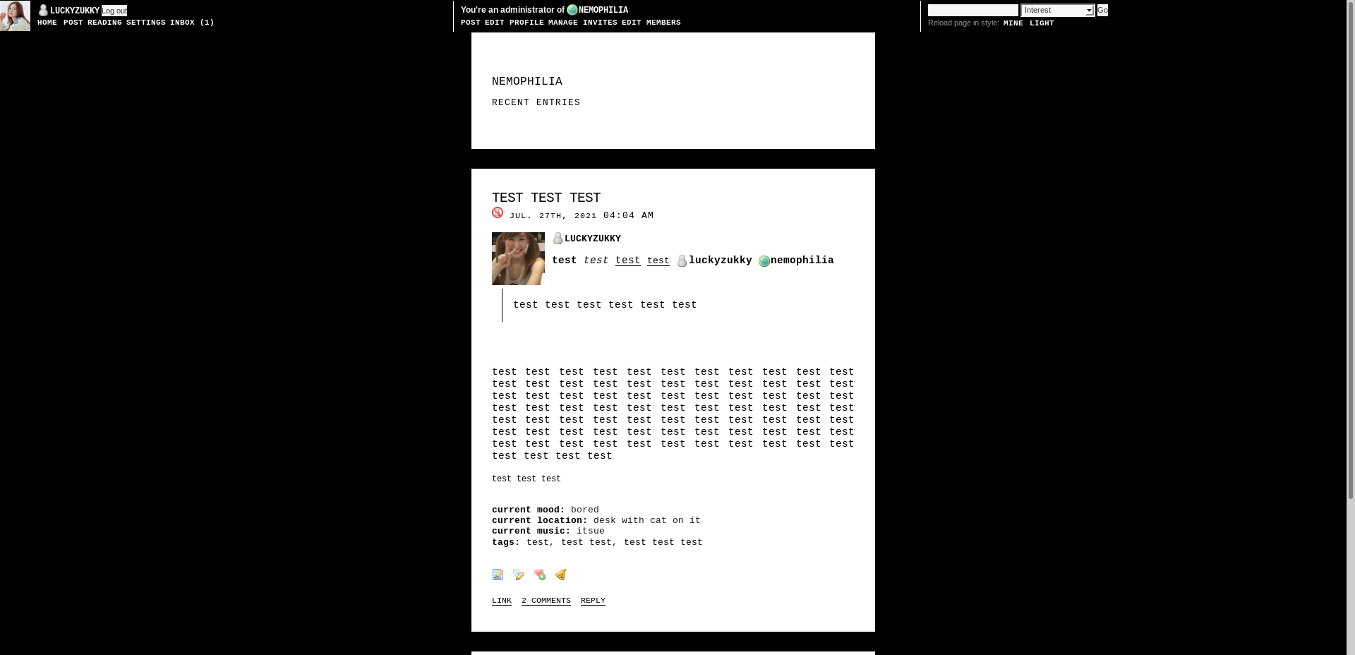 preview of my layout 'thursday'