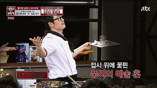 Kim Poong happy with his dessert