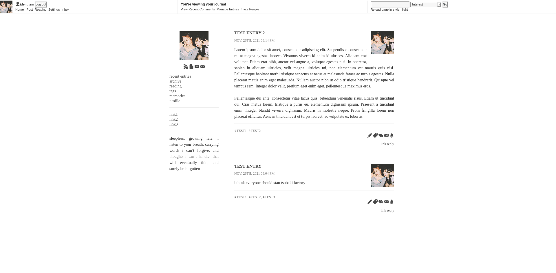 preview of my layout 'recessional'