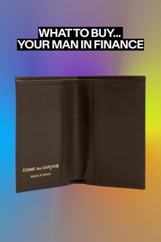 Classic branded leather card holder Leather Card Holder, What To Buy, Des Garcons, Card Holder Leather, Your Man, Comme Des Garcons, Leather Wallet, Finance, Tokyo