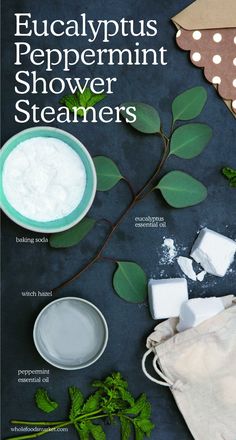 Eucalyptus Peppermint Shower Steamers | Natural Beauty DIY | Holistic Cosmetics | Eucalyptus Essential Oil, Baking Soda, Witch Hazel, Peppermint Essential Oil Peppermint Shower Steamers, Diy Beauty Gifts, Coffee Facial, Diy Kosmetik, Natural Beauty Diy, Homemade Lotion, Home Remedies For Hair, Baking Soda Shampoo, Shower Steamers