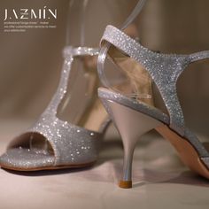 Silver shinning leather, handmade tango shoes, open back.  Very comfortable to wear, not too soft, not too hard~ We don't have items in stock, all products are made by order. The processing time is about 10 days, international shipping will take about 8 days.  You can choose standard or wide, narrow pattern. Classic Closed Toe Dance Shoes For Party, Silver Round Toe Formal Dance Shoes, Silver Round Toe Dance Shoes For Formal Occasions, Formal Silver Round Toe Dance Shoes, Silver Open Toe Fitted Wedding Shoes, Elegant Summer Dance Shoes, Fitted Silver Open Toe Wedding Shoes, Silver Sandals With Leather Sole For Party, Party Dance Shoes With Leather Sole And Almond Toe