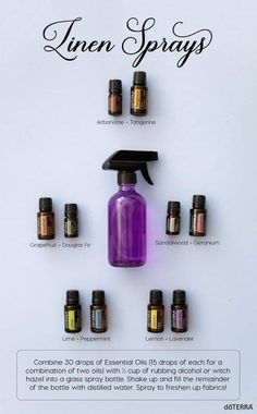 Lavender Essential Oil Uses, Lavender Room Spray, Homemade Essential Oil, Doterra Essential Oils Recipes