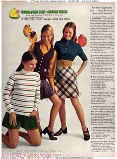 French Style Outfits, Superstar Barbie, Checked Skirt, Groovy 70s