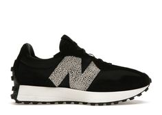 New Balance 327 Black Leopard (Women's) New Balance 327 Black, Black Tennis Shoes, Leopard Print Sneakers, Leopard Sneakers, New Balance Black, New Balance 327, Fashion Must Haves, Retro Jordans, Supreme Streetwear