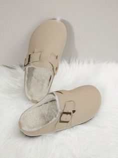 Women's Suede Fleece Warm & Comfortable Flat Casual Shoes, Autumn/Winter For Christmas And New Year Holiday Vibe Fall And Winter Valentines Beige         Women Shoes, size features are:Bust: ,Length: ,Sleeve Length: Winter Valentines, Flat Casual Shoes, Casual Flat Shoes, Women Flats, New Year Holidays, Comfortable Flats, Casual Loafers, Womens Tights, Casual Flats