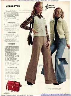 1970 Fashion, Fall Fashion Sweaters, Fashion Through The Decades, 1970 Dress, Seventies Style