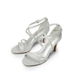 Generic Women's Ankle Strap High Heel Sandals Wedding Party Dress Shoes GIGI SILVER/GLITTER Size 10. Give any dress an elegant look with these adorable high heels! Featuring PU leather upper with metallic leatherette upper crossed strap design with adjustable buckle closure, open toe, platform, stiletto heel, and lightly padded insole. Gender: female.  Age Group: adult. Ankle Strap Heels For Wedding And Party Season, Ankle Strap Heels For Wedding Party Season, Wedding Sandals With Heel Strap For Party Season, Evening Wedding Shoes With Open Toe, Wedding Sandals For Party Season With Pointed Toe, Elegant Sandals For Wedding And Party Season, Wedding Heels With Heel Strap For Party Season, Fitted Low Heel Sandals For Prom, Sparkling Summer Wedding Shoes For Prom