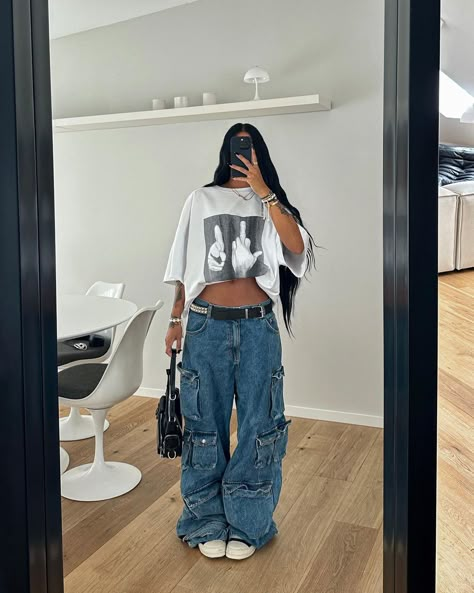 Streetwear Women Outfits, Look Hip Hop, Pakaian Hipster, Street Style Outfits Casual, Looks Pinterest, Street Wear Outfits, Aesthetic Streetwear, Looks Street Style, Casual Chic Outfit