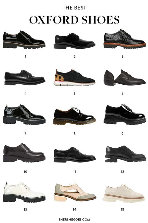 best-oxford-shoes Women Oxford Shoes Outfit Work, How To Style Oxford Shoes Women, Black Oxford Shoes Outfit, Oxford Shoes Outfit Women's, Women Oxford Shoes Outfit, Business Casual Shoes Women, Best Chelsea Boots, Black Oxfords Womens, Fall Shoe Trends