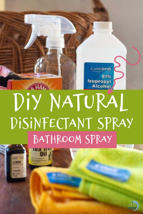 Diy Bathroom Disinfectant Spray, Bathroom Cleaning Spray Diy, Bathroom Disinfectant Cleaner, Diy Bathroom Cleaner Vinegar, Non Toxic Disinfectant Spray, Homemade Antibacterial Spray, Natural Disinfectant Spray Homemade, Diy Cleaners Disinfectant, Disinfectant Spray Diy