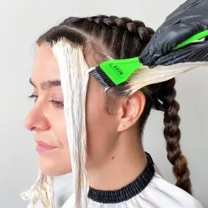 How to bleach a fringe at home | Bleach London How To Bleach Underneath Hair, How To Section Hair For Bleaching, How To Dye Money Pieces, Bleaching Front Strands Of Hair, Bleach Money Piece Hair, Money Piece Hair Diy, Diy Money Piece Hair At Home, Money Piece At Home, How To Bleach Hair At Home