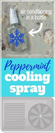 3-ingredient homemade peppermint cooling spray {made with essential oils}.- simple, natural spray keeps you cool and refreshed even in the heat and humidity of summer Cooling Spray, Diy Essentials, Oil Remedies, Young Living Oils, Doterra Oils, Diy Essential Oils, Oil Uses, Essential Oil Uses, Peppermint Essential Oil