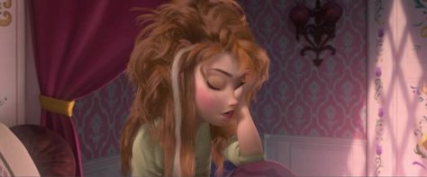 Wild hair Anna. Talk about a bad hair day :) Morning Hair, Princess Anna, Anna Frozen, Build A Snowman, Frozen Disney, Love Disney, To Infinity And Beyond, Disney Films, Let It Go