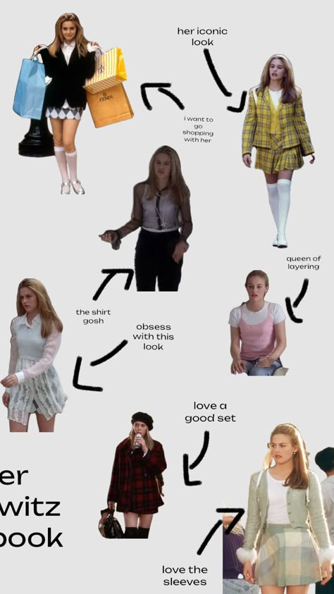 #clueless #cherhorowitz #fashion #fashioninspo #fashionaesthetic #fashioncollage #fashionicon #fashionmoodboard #style #styleinspo #aliciasilverstone Cher From Clueless Outfits, Clueless Costume Ideas, Cher Outfits Clueless, Clueless Outfits Inspiration, Cher Horowitz Outfit, Cher Clueless Outfit, Cher Outfit, Clueless Aesthetic, Clueless Costume