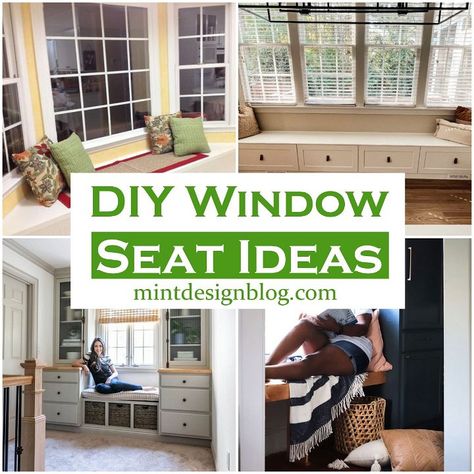 Bay Window Seat Ideas, Window Seat With Bookshelves, Home Decor Drawing Room, Small Moody Office, Small Window Seat, Diy Bay Window, Gym At Home Ideas, Mini Gym At Home, Bay Window Seat Cushion