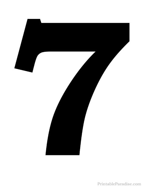 Number 7 Printable, Number 7 Tattoo, Large Printable Numbers, Cursive Numbers, Happy Birthday Photo Editor, Paw Patrol Decorations, Cool Numbers, The Number 7, 7 Number