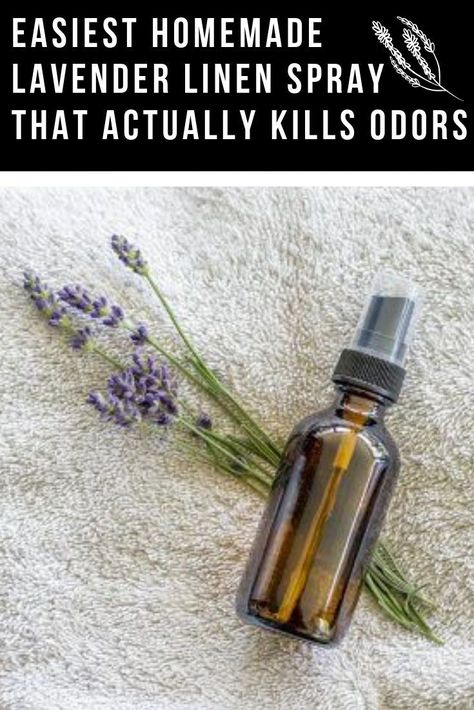 Homemade Linen Spray, Linen Spray Recipe, Linen Spray Essential Oils, Diy Linen Spray, Lavender Linen Spray, Lavender Linen, Essential Oil Combinations, Essential Oil Spray, Lavender Spray