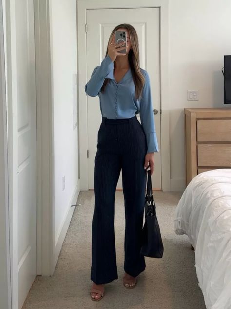 WhitneyGrett on LTK Gray Dress Pants Women Outfits, Woman Business Professional Outfits, Business Casual Modern Women, Office Clothes Women Casual, Lawyer Business Casual, Cute Debate Outfits, Business Slacks Outfit, Business Outfits For Women Aesthetic, Business Outfits With Blazer