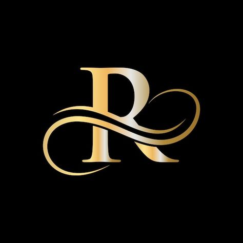 R Monogram Letter, R Design Letter, R Name Logo, Luxury Logo Ideas, R Logo Design Ideas, R Letter Images, Royal Logo Design, R Wallpaper Letter, R Monogram Logo