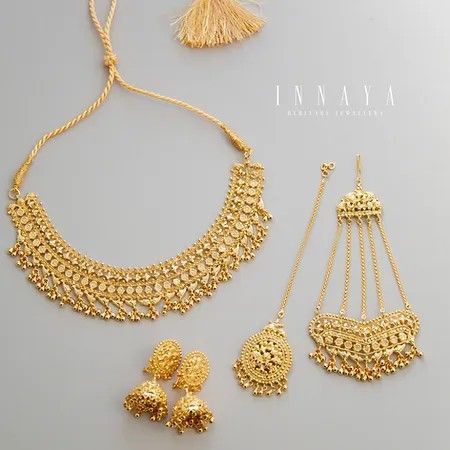 Pakistani Gold Jewelry, Gold Set Design, Mehandi Henna, Fashion Jewelry Necklaces Gold, Army Art, Wedding Jewellery Designs, Unique Gold Jewelry Designs, Delicate Gold Jewelry, Bridal Jewelery